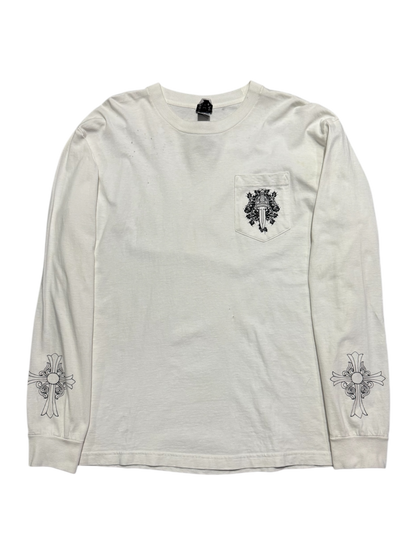 Vintage Chrome Hearts Vine Dagger Cross Longsleeves