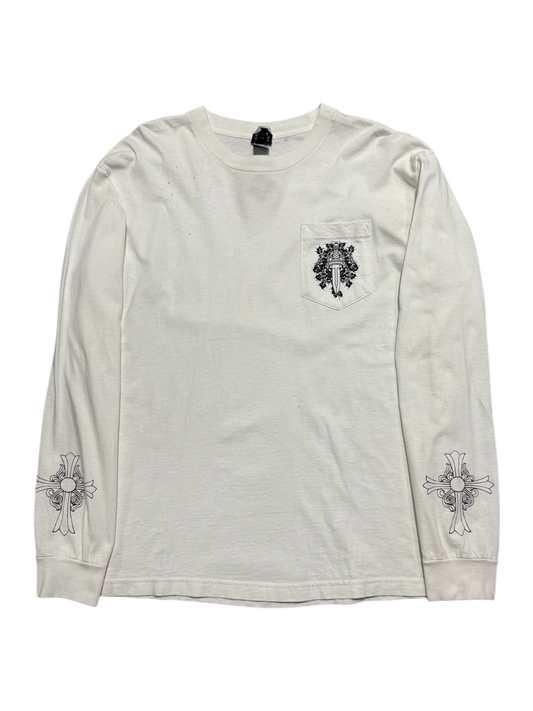 Vintage Chrome Hearts Vine Dagger Cross Longsleeves