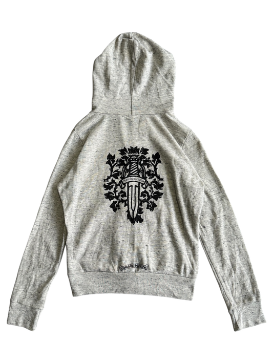 Womens Chrome Hearts Vine Dagger Zip Hoodie