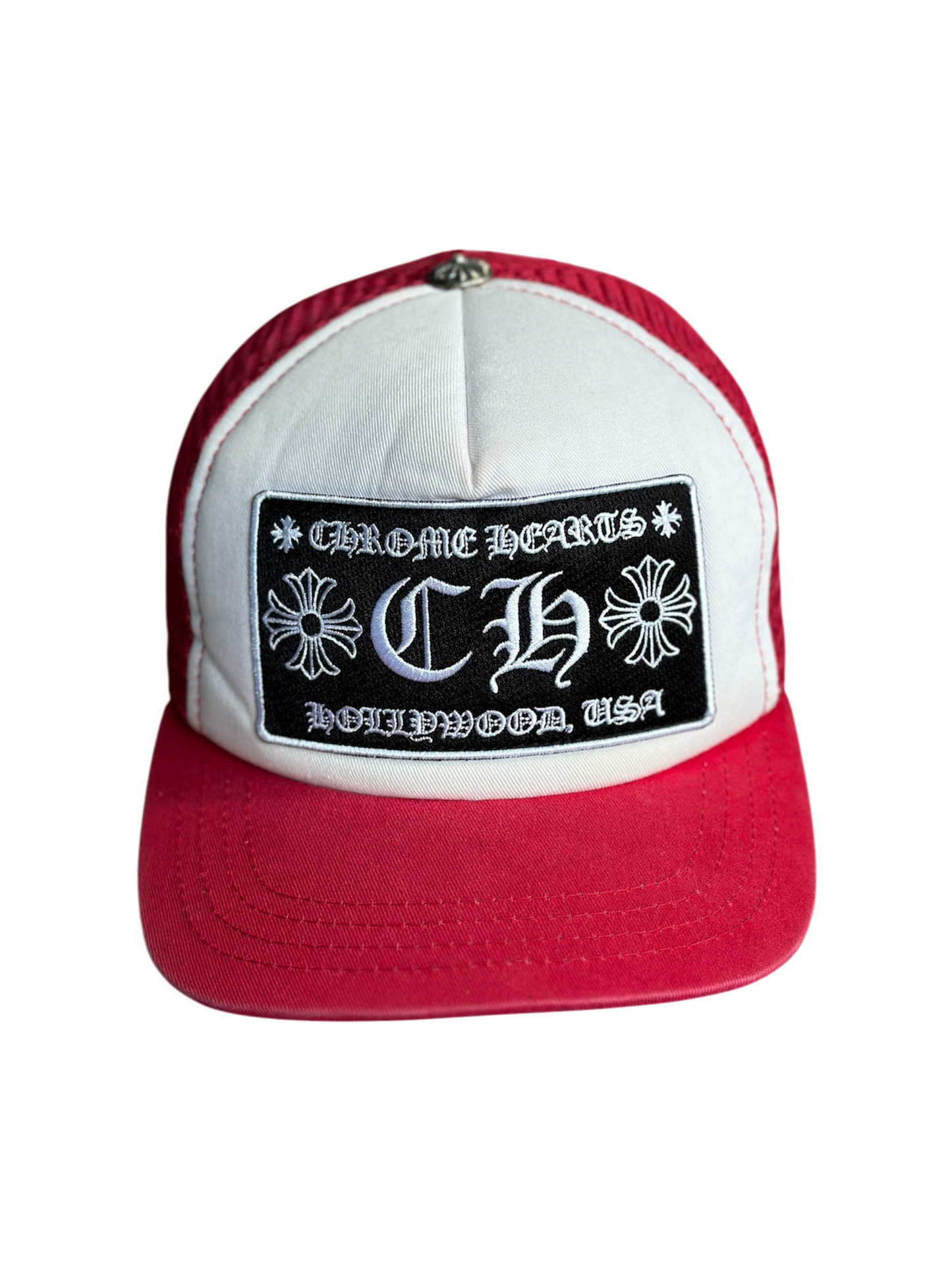 Chrome Hearts Hollywood Red Trucker Hat
