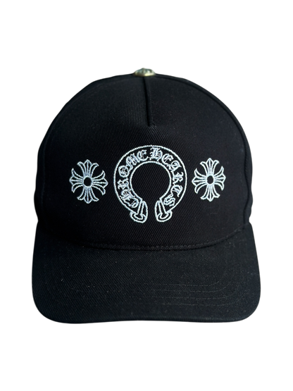 Chrome Hearts Triple Logo Embroidered Baseball Hat