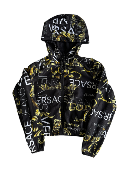 Versace Womens Reversible Hooded Windbreaker