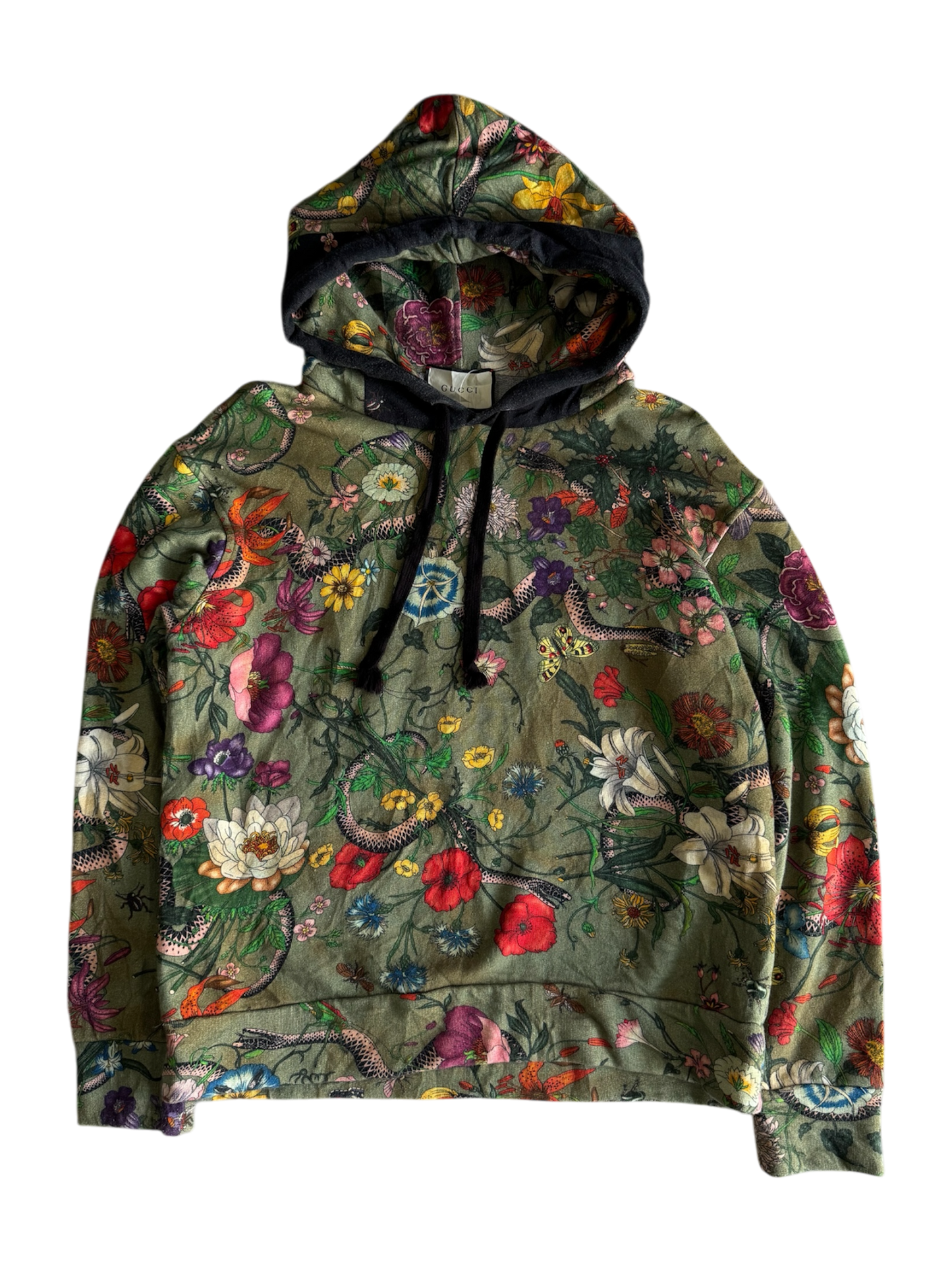 Gucci All-Over-Print Floral Hoodie