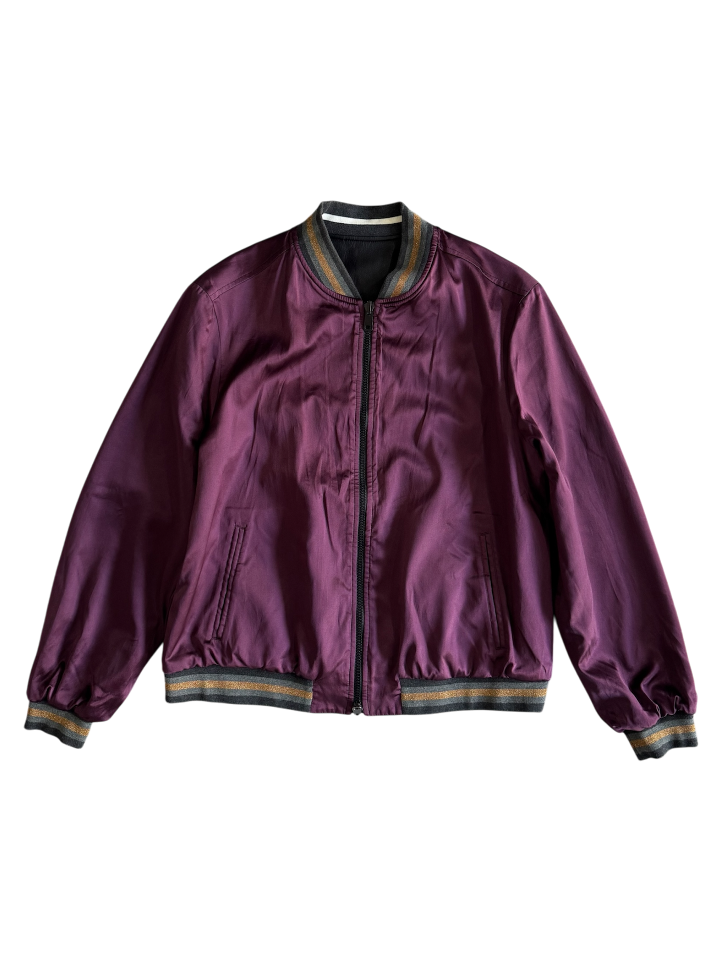 Brunello Cucinelli Reversible Leather Nylon Jacket