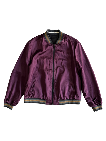 Brunello Cucinelli Reversible Leather Nylon Jacket