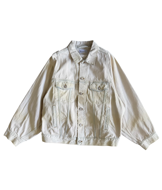 Balenciaga Distressed Denim Jacket
