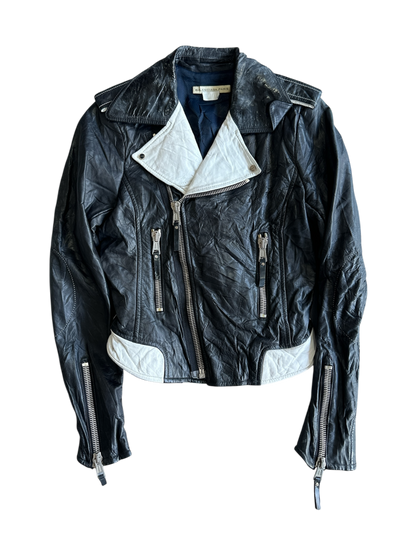 Balenciaga Womens Biker Leather Jacket