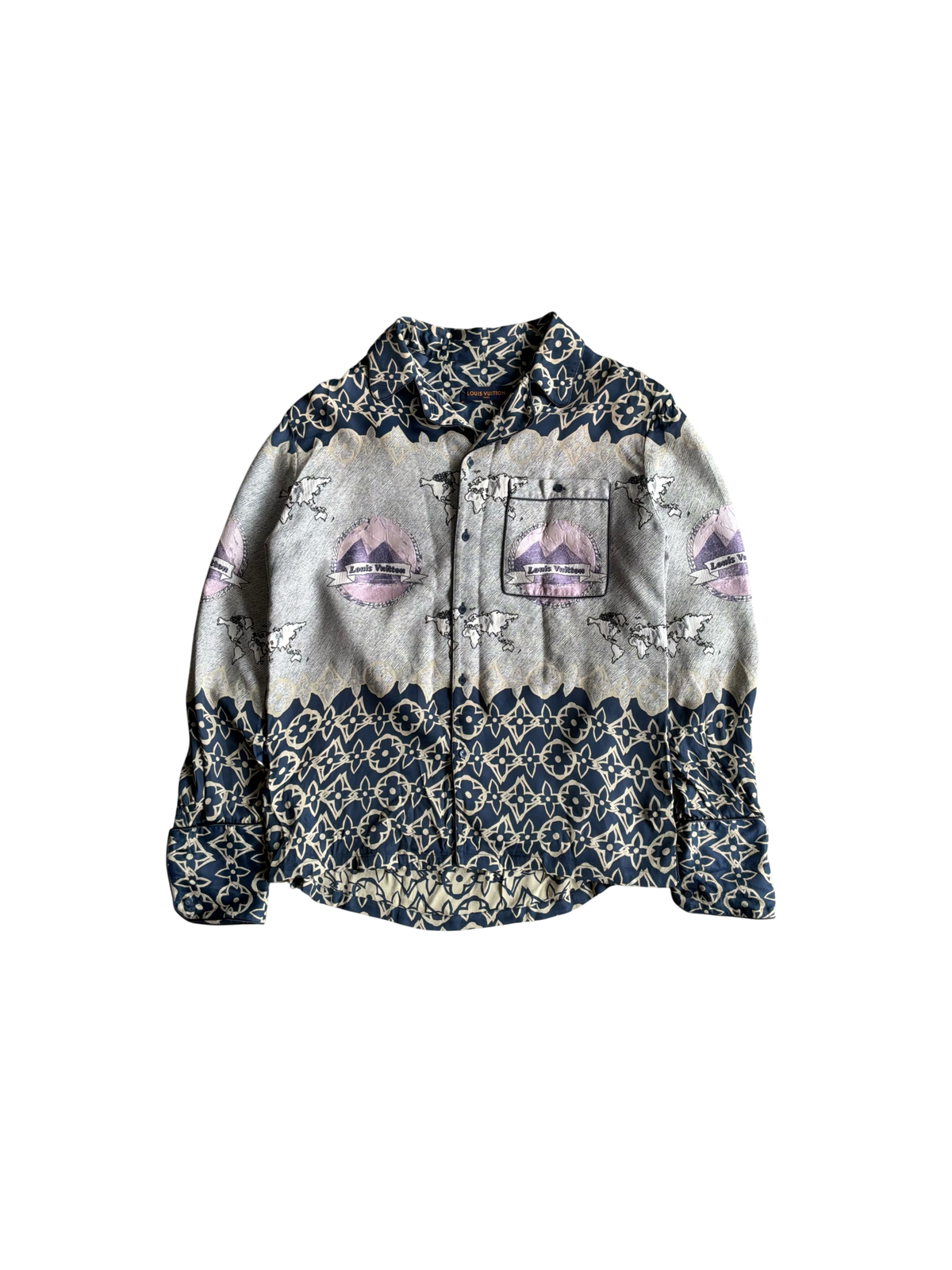 Louis Vuitton Wax Multicolor Silk Shiet