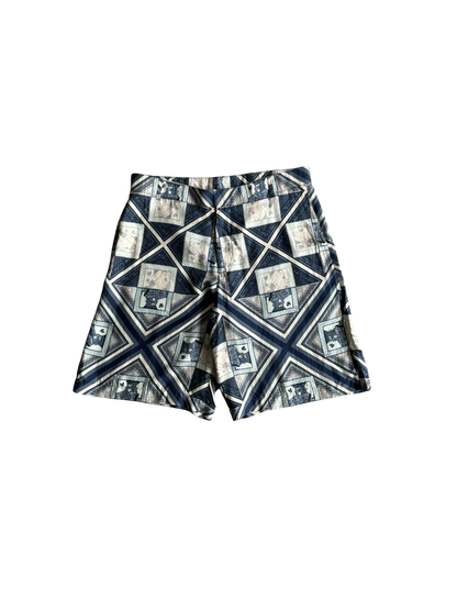 Dior X Kenny Scharf Playing Card Silk Shorts