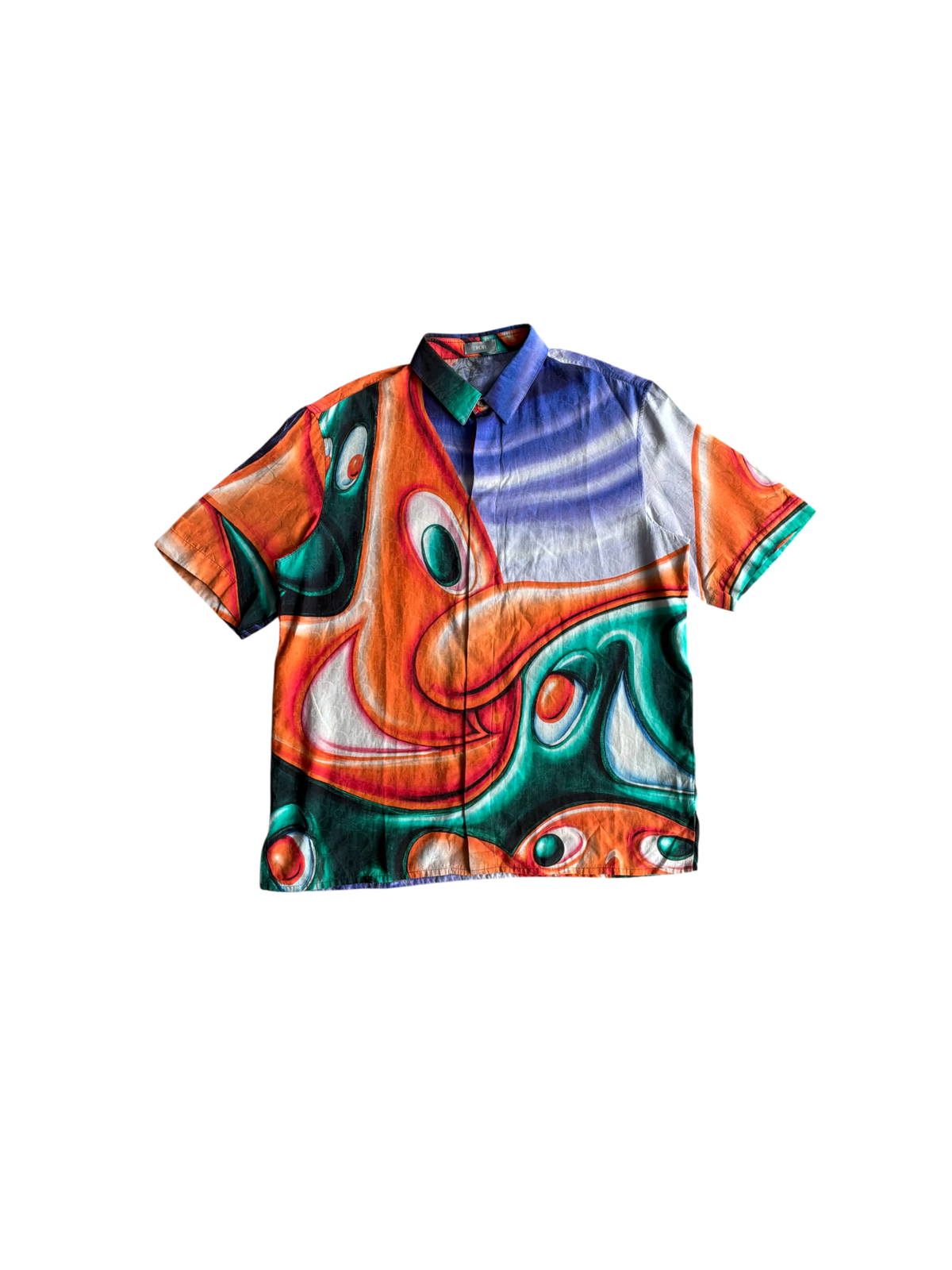 Dior X Kenny Scharf Oblique Silk Shirt