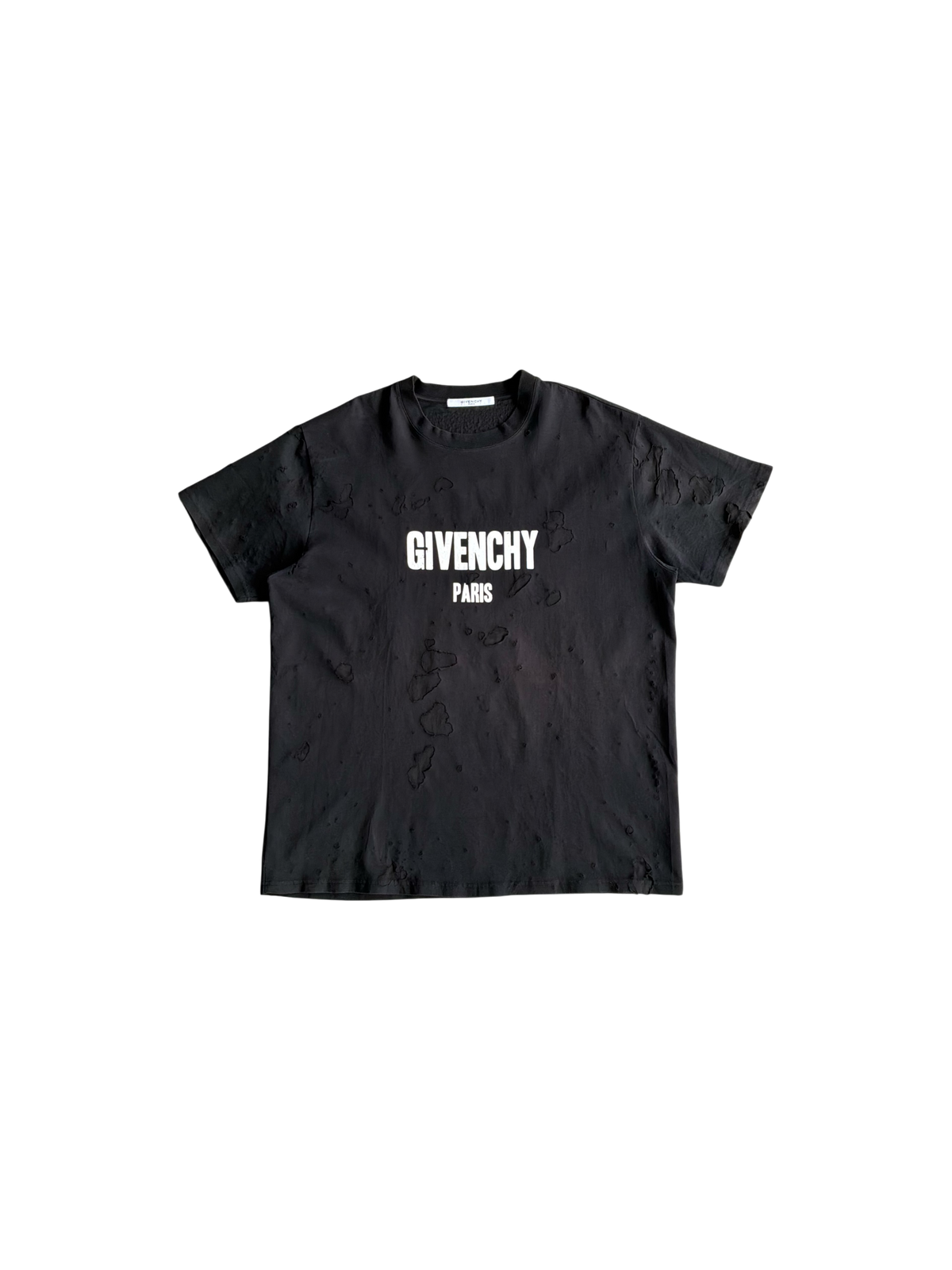Givenchy Script Distressed Tee