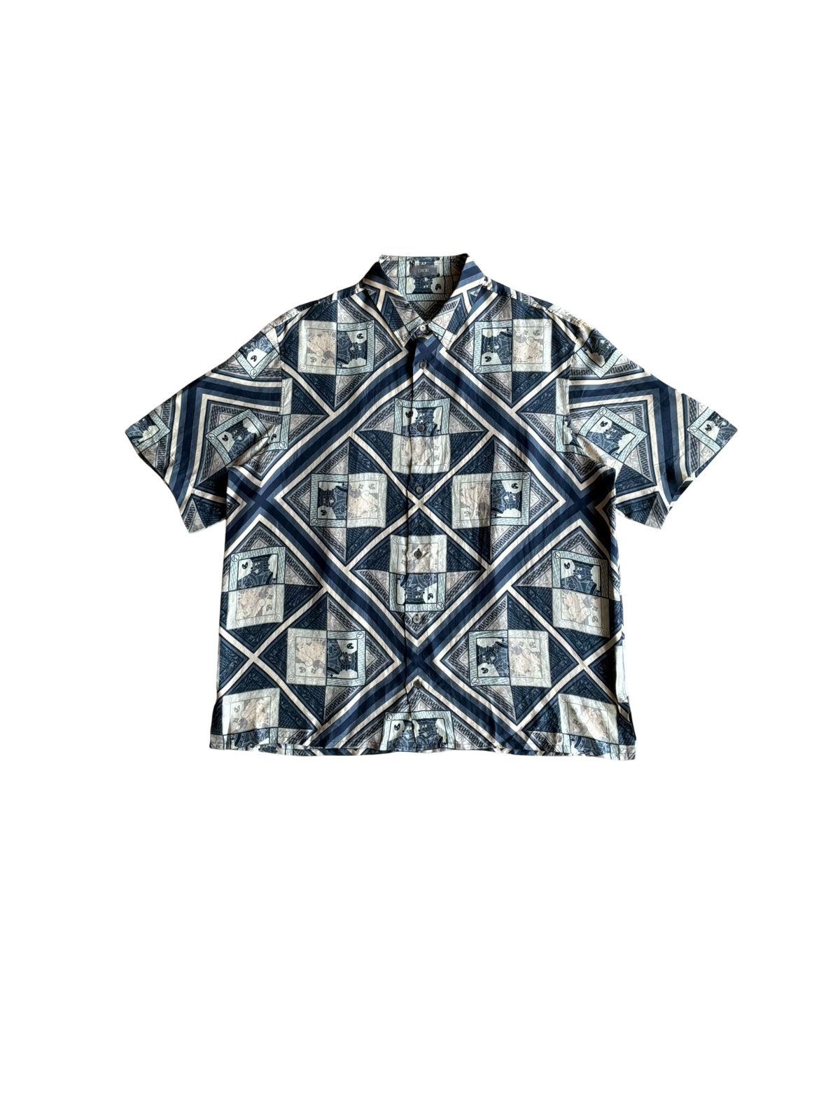 Dior X Kenny Scharf Playing Card Silk Shirt