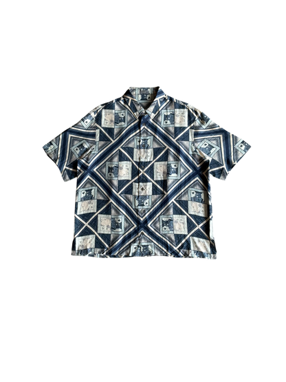 Dior X Kenny Scharf Playing Card Silk Shirt